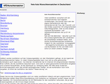 Tablet Screenshot of kfz-wunschkennzeichen.net